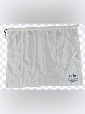Coach Large Satin Dustbag Drawstring Storage Dust Bag 23x19 EUC